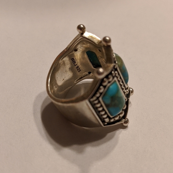 925 Turquoise Ring - Picture 4 of 5